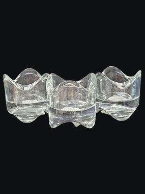 NEW Set Of 3 IKEA Vasnas Clear Glass Votive Or Tealight Holder